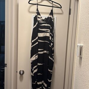 Black and White Striped Dress